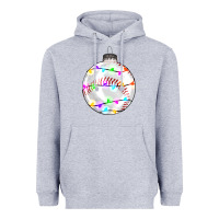 Heather Grey Christmas baseball Heavyweight Hoodie - RanaPortraitStore