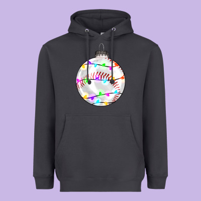 Christmas Baseball Heavyweight Hoodie Designed By Ranaportraitstore