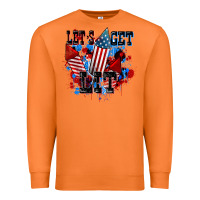 Carrot Let's get lit 4th of july Premium Sweatshirt - CowGirlArtShop