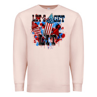 Pale Pink Let's get lit 4th of july Premium Sweatshirt - CowGirlArtShop