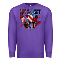 Purple Let's get lit 4th of july Premium Sweatshirt - CowGirlArtShop