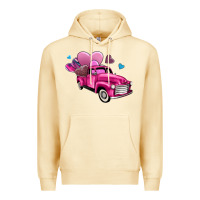 Pina Colada truck with hearts Premium Hoodie - AdoDesignShop