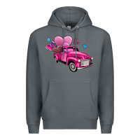 Rock truck with hearts Premium Hoodie - AdoDesignShop