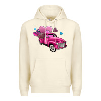 Sandshell truck with hearts Premium Hoodie - AdoDesignShop