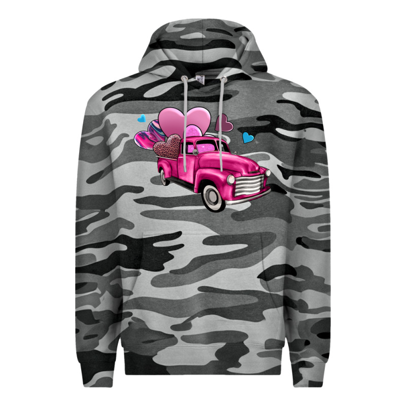 Truck With Hearts Premium Hoodie by AdoDesignShop | Teevron