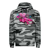 Slate Camo truck with hearts Premium Hoodie - AdoDesignShop