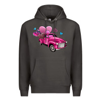 Smoke truck with hearts Premium Hoodie - AdoDesignShop