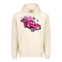 Tofu truck with hearts Premium Hoodie - AdoDesignShop