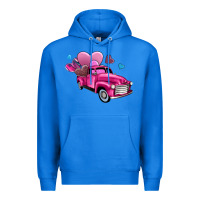 True Royal truck with hearts Premium Hoodie - AdoDesignShop