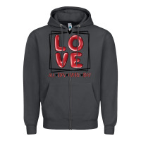 Smoke love all day every day Zipper Hoodie - MaliasSmallBusiness