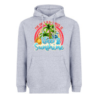 Heather Grey beer and sunshine Heavyweight Hoodie - texasbilliewilder