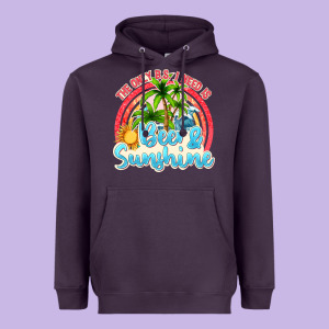 Beer And Sunshine Heavyweight Hoodie Designed By Texasbilliewilder