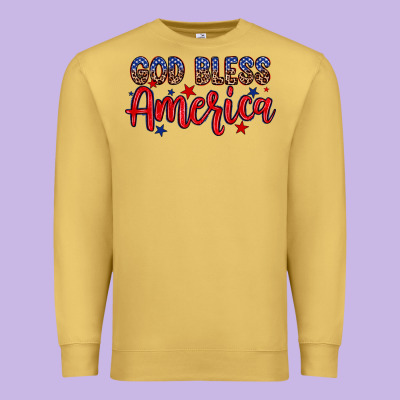 God Bless America Premium Sweatshirt Designed By Neo Western