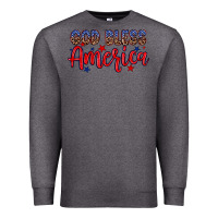 Charcoal Heather God bless America Premium Sweatshirt - Neo Western