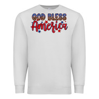 Dove Grey God bless America Premium Sweatshirt - Neo Western