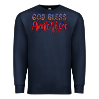 Navy God bless America Premium Sweatshirt - Neo Western