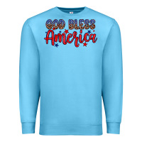 Ocean Blue God bless America Premium Sweatshirt - Neo Western