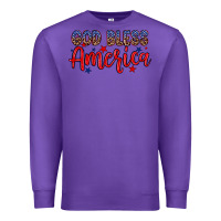 Purple God bless America Premium Sweatshirt - Neo Western