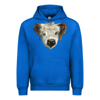 Cobalt white calf scottish Urban Hoodie - BarkalooDesign