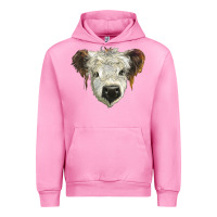 Fuchsia Pink white calf scottish Urban Hoodie - BarkalooDesign