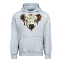 Heather Grey white calf scottish Urban Hoodie - BarkalooDesign