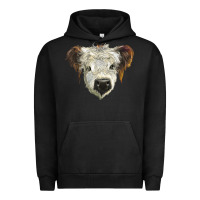 Pigment Black white calf scottish Urban Hoodie - BarkalooDesign