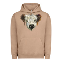 Pigment Burro white calf scottish Urban Hoodie - BarkalooDesign