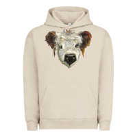 Pigment French Oak white calf scottish Urban Hoodie - BarkalooDesign