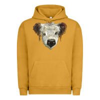 Pigment Peanut Butter white calf scottish Urban Hoodie - BarkalooDesign