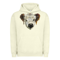 Pigment Pistachio white calf scottish Urban Hoodie - BarkalooDesign
