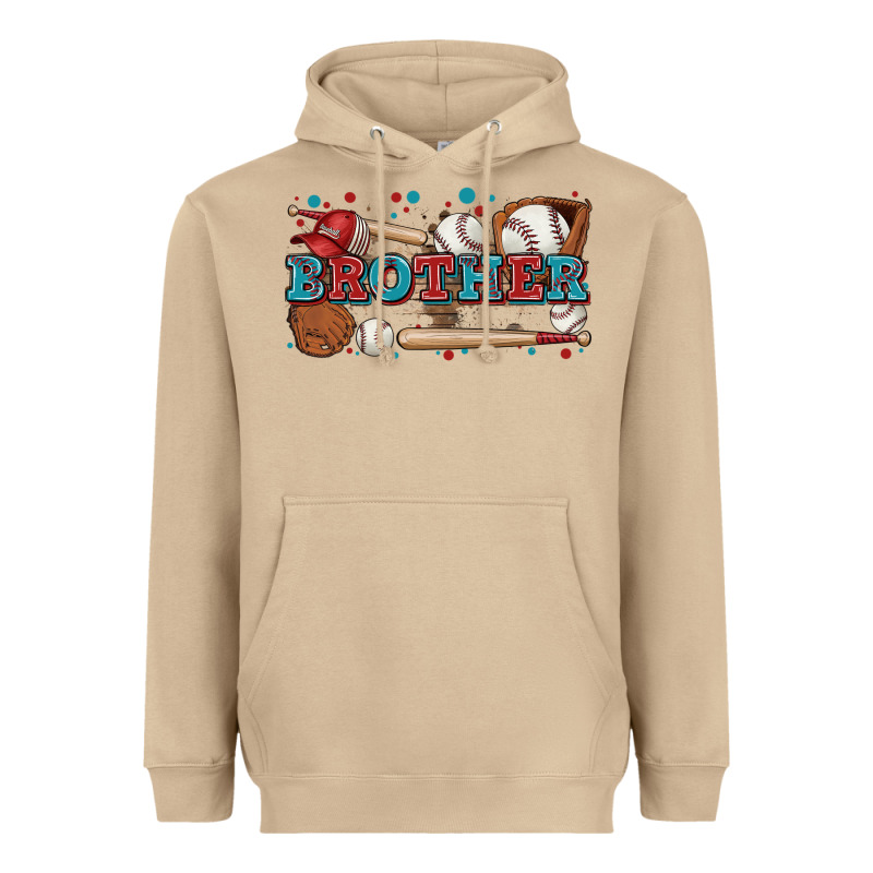 Brother Baseball Heavyweight Hoodie by Zillion Design Studio | Teevron