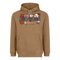 Toasted Coconut brother baseball Heavyweight Hoodie - Zillion Design Studio