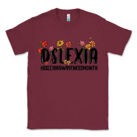 Burgundy dslexia awareness month Classic Tee - MaliasSmallBusiness