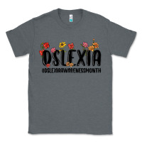 Charcoal Heather dslexia awareness month Classic Tee - MaliasSmallBusiness