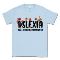 Dusty Blue dslexia awareness month Classic Tee - MaliasSmallBusiness