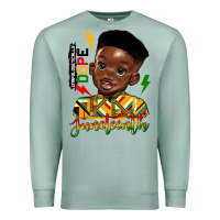Seafoam juneteenth black boy Premium Sweatshirt - HRA Design Shop