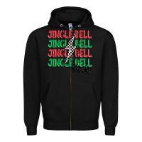 Black jingle bell rock Zipper Hoodie - MaliasSmallBusiness