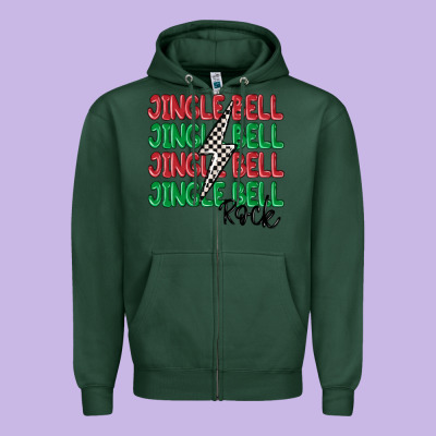 Zipper Hoodie jingle bell rock