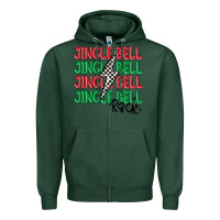 Sports Green jingle bell rock Zipper Hoodie - MaliasSmallBusiness