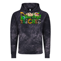 Cloud Black one lucky teacher Vintage Hoodie - AdoDesignShop