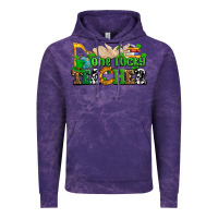 Cloud Purple one lucky teacher Vintage Hoodie - AdoDesignShop