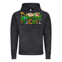 Vintage Black one lucky teacher Vintage Hoodie - AdoDesignShop