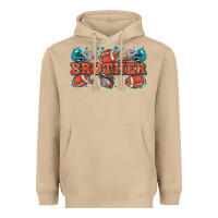 Mushroom brother American football Heavyweight Hoodie - Zillion Design Studio