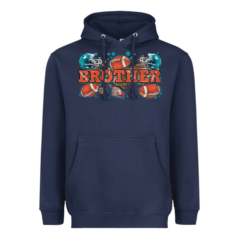 Brother American Football Heavyweight Hoodie by Zillion Design Studio | Teevron