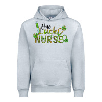 Heather Grey one lucky nurse Urban Hoodie - BarkalooDesign