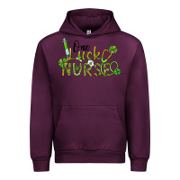 Mauve Wine one lucky nurse Urban Hoodie - BarkalooDesign