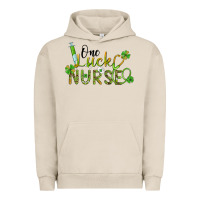 Pigment French Oak one lucky nurse Urban Hoodie - BarkalooDesign