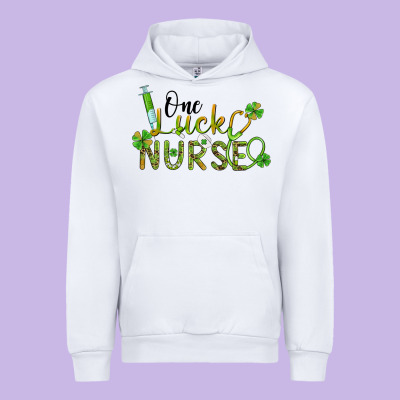 One Lucky Nurse Urban Hoodie Designed By Barkaloodesign