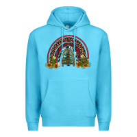 Ocean Blue rainbow tree Premium Hoodie - AdoDesignShop