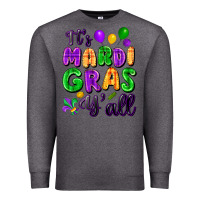 Charcoal Heather it's mardi gras y'all Premium Sweatshirt - FaDigitalArtStudio